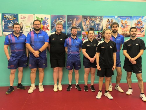 Les equipes de Chagny TT1 et CL MARSANNAY 2